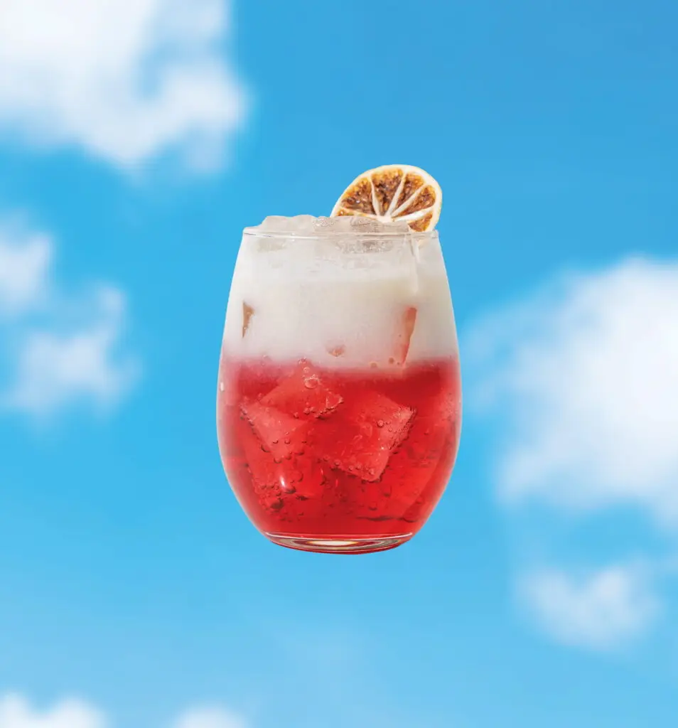 Coconut Hibiscus Kiss Cocktail