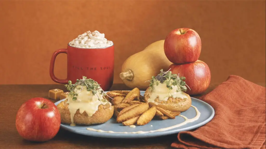 Truffled Squash Benny & Caramel Apple Butter Latte